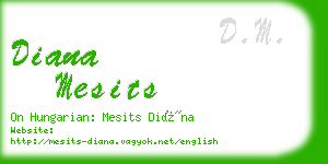diana mesits business card